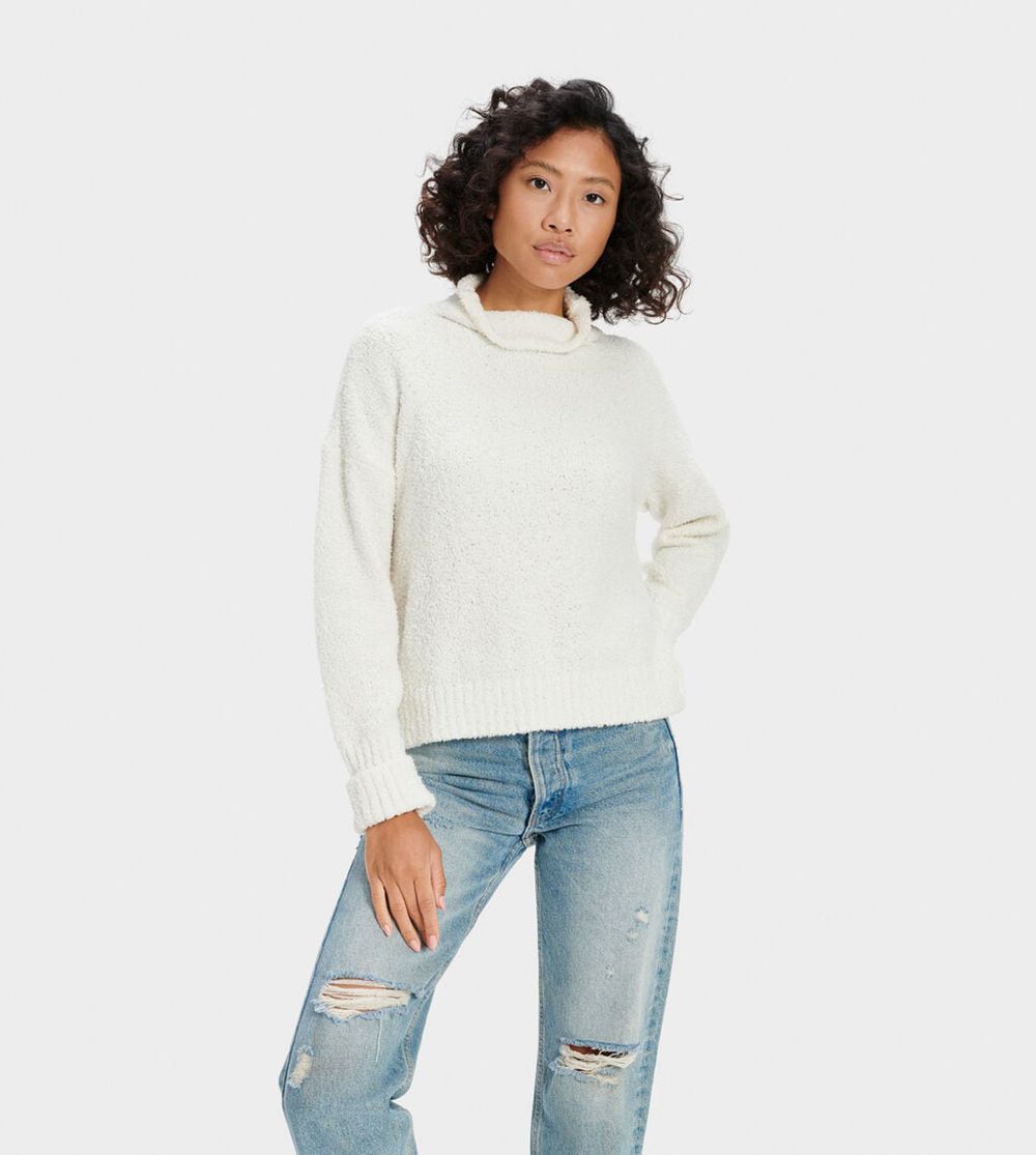 Ugg Sweater Canada - Ugg Women's Sage Turtleneck White